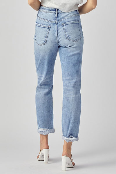 Want You Around - Distressed Boyfriend Jeans