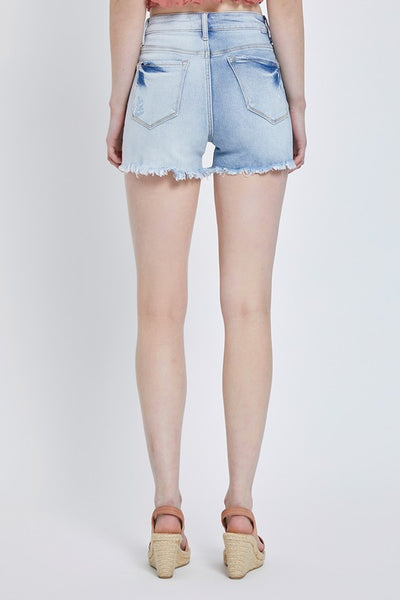 The Other Side - High Rise Two Tone Shorts