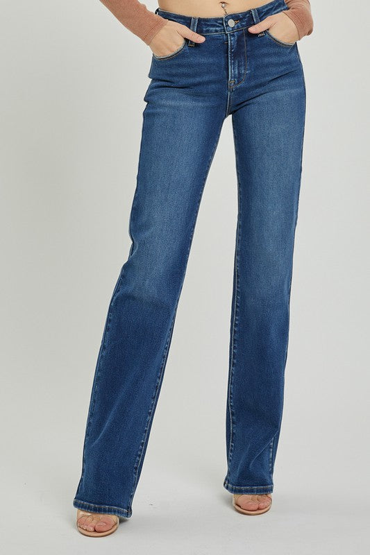 Legs For Days - Mid Rise Straight Jeans