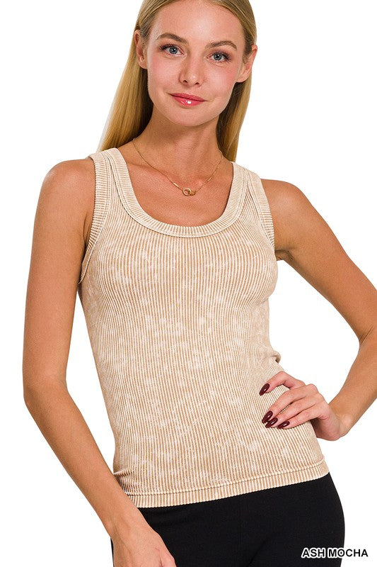 Ribbed For Her Pleasure - Ribbed Reversible Tank Top