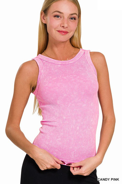 Ribbed For Her Pleasure - Ribbed Reversible Tank Top
