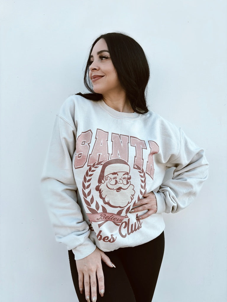 Babes Who Believe - Christmas Graphic Oversized Sweatshirt