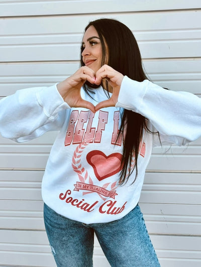 Self Love Social Club  -  Graphic Oversized Sweatshirt