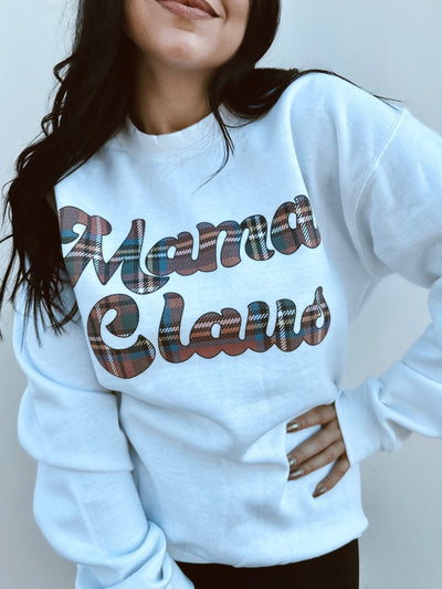 Mama Claus - Christmas Graphic Oversized Sweatshirt