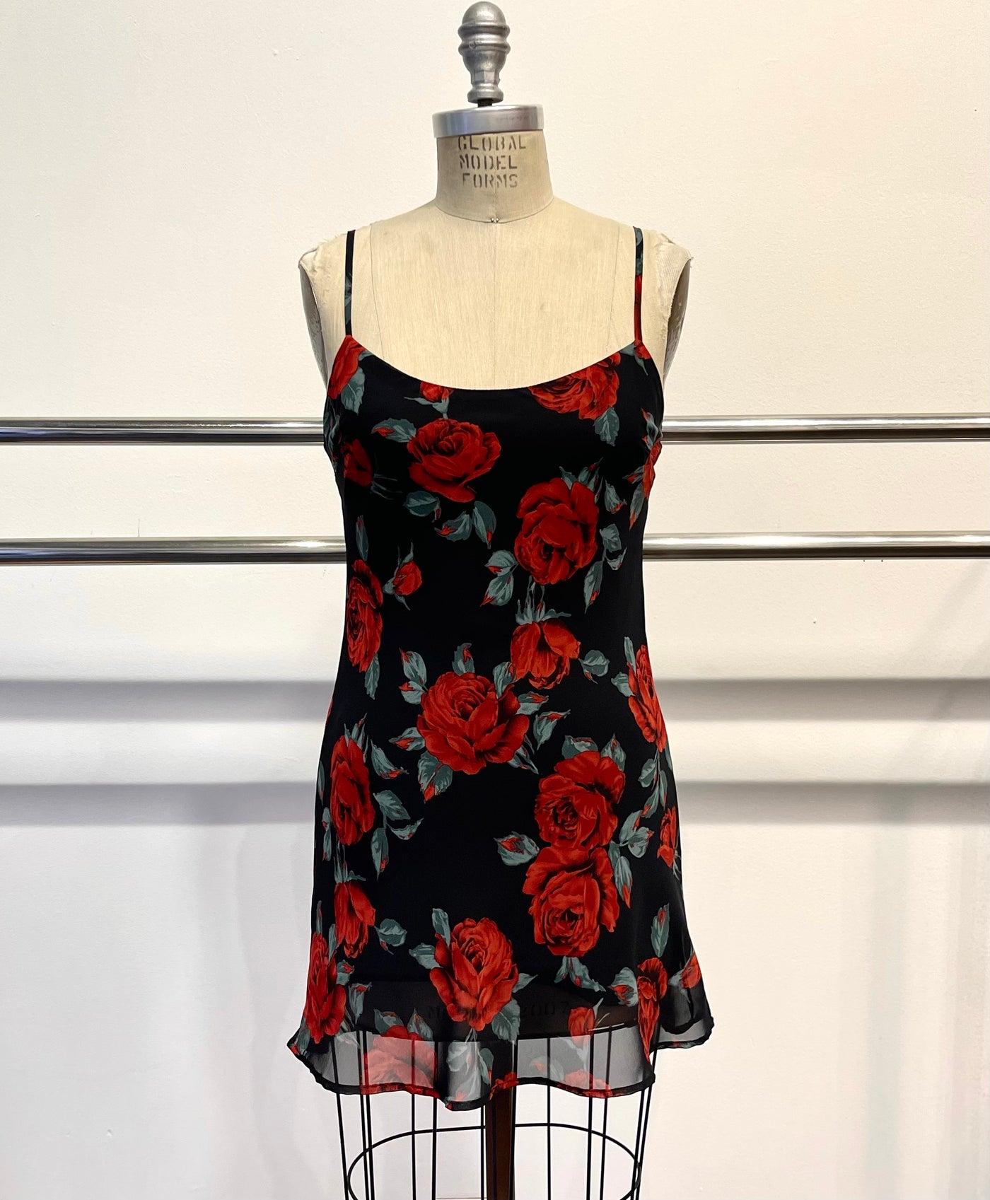 A Dozen Roses - Rose Print Mini Dress