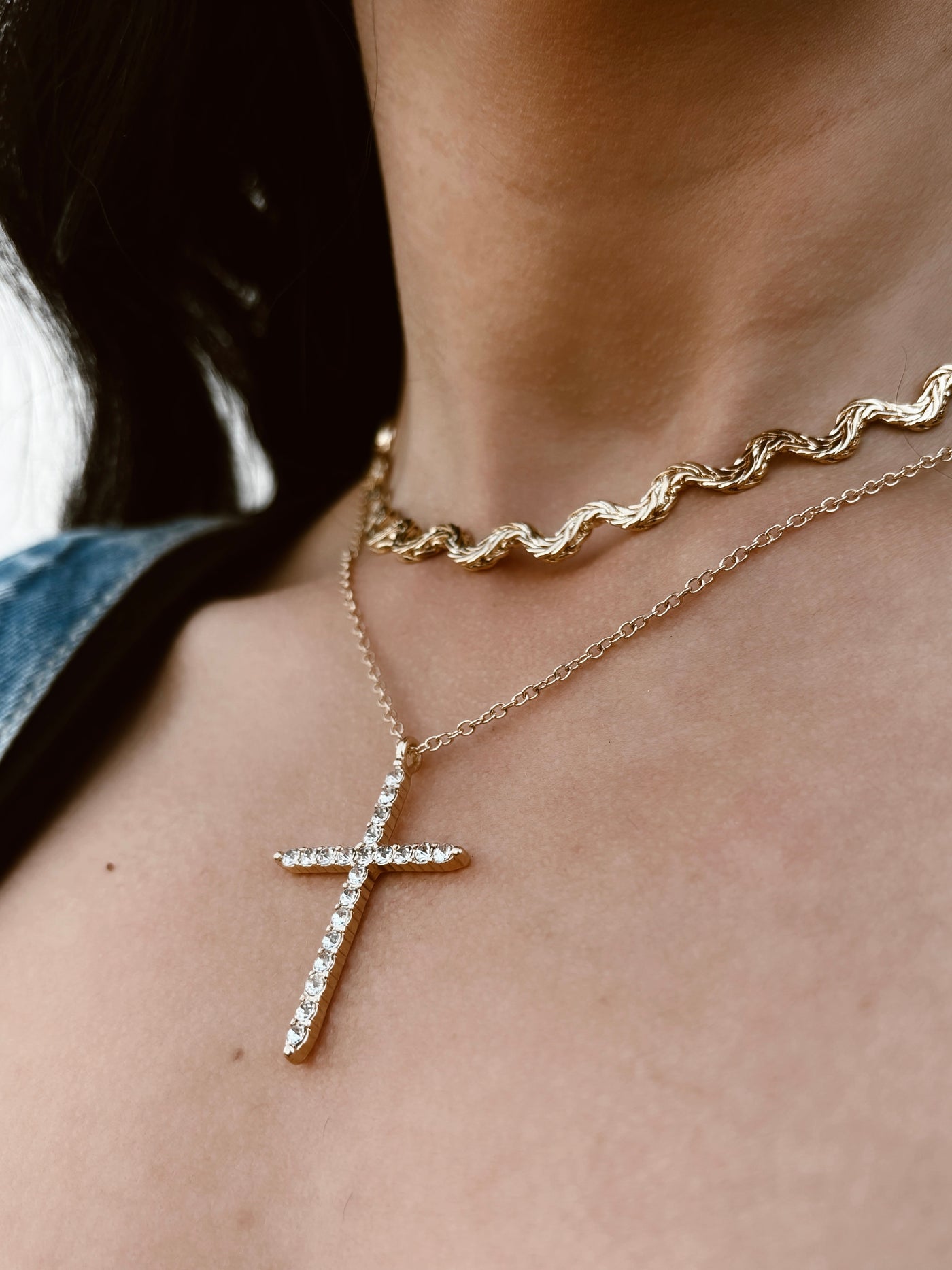 Holier Than Thou - Cross Pendent O Chain Necklace