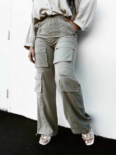 Changing The Rules - Solid Woven Cargo Pants