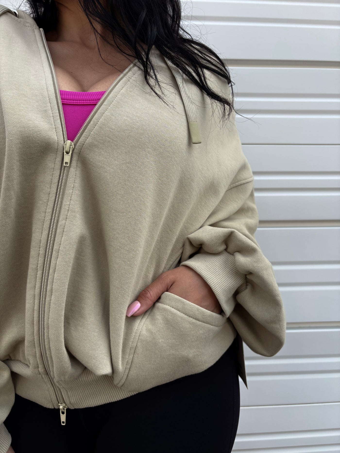 From Good To Great - Oversized Zip-Up Hoodie