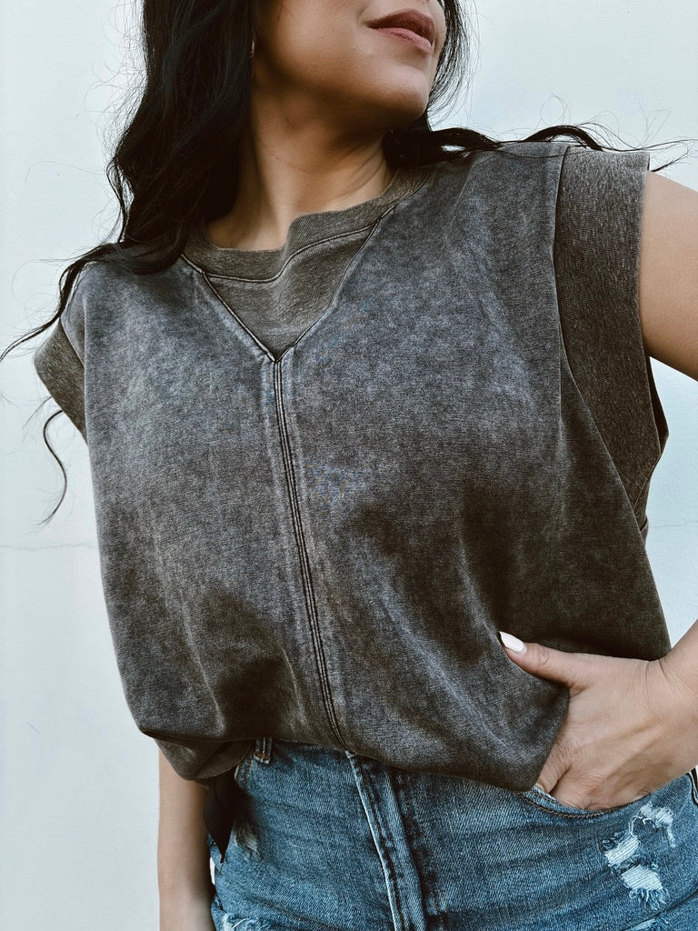 Don't Call Me Basic - Sleeveless Solid Knit Top