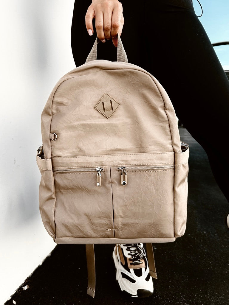 Flights and New Heights - Smooth Zipper Design Backpack