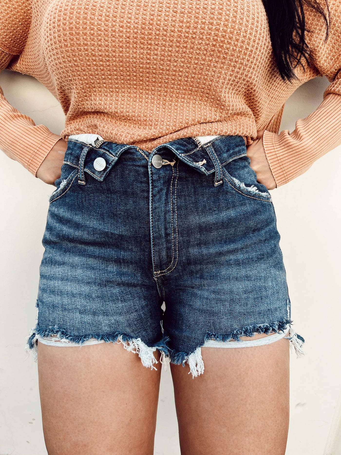 Down For You - High Rise Folded Shorts