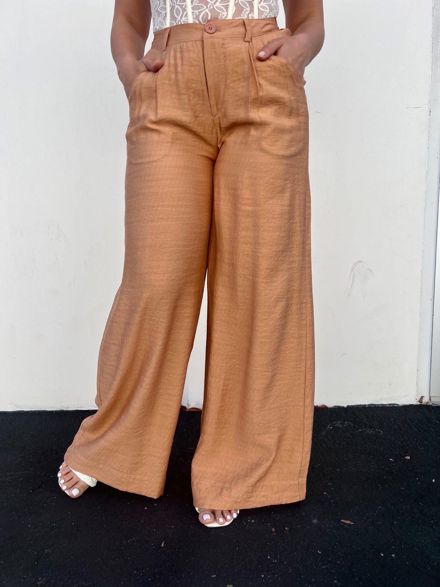 Pier Intentions - Wide Leg Tailored Pants