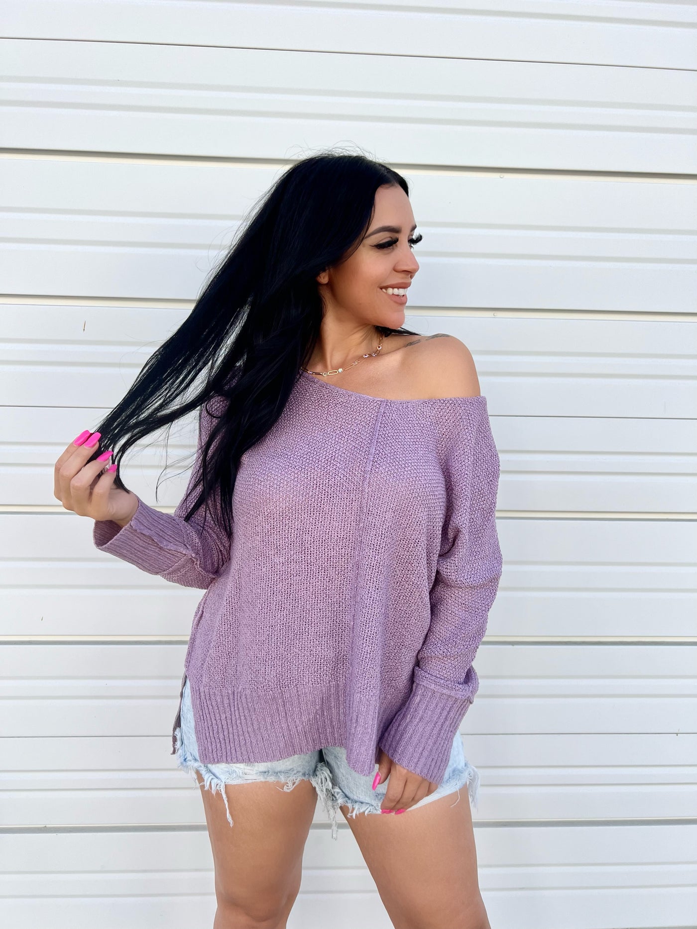 Gorgeous and Girly - Lightweight V-Neck Sweater