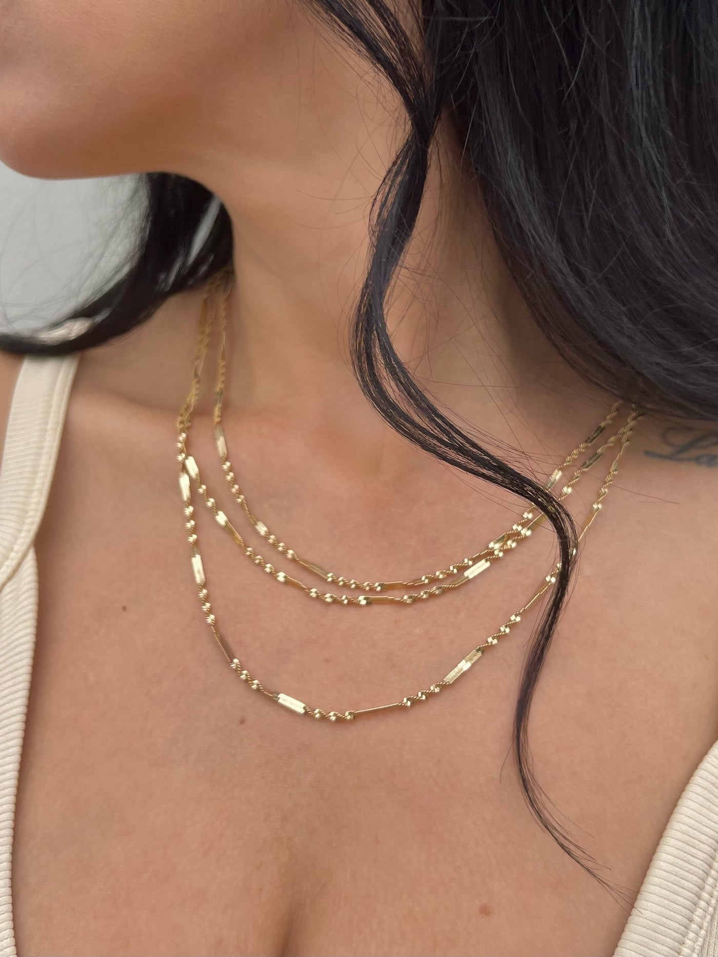 Light Looks - Layered Dainty Necklace