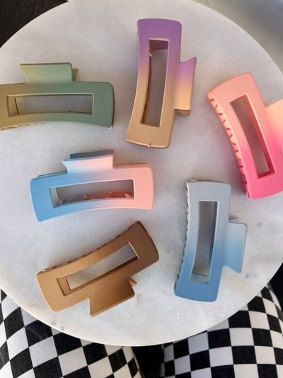 Melting Away - Ombre Hair Clips