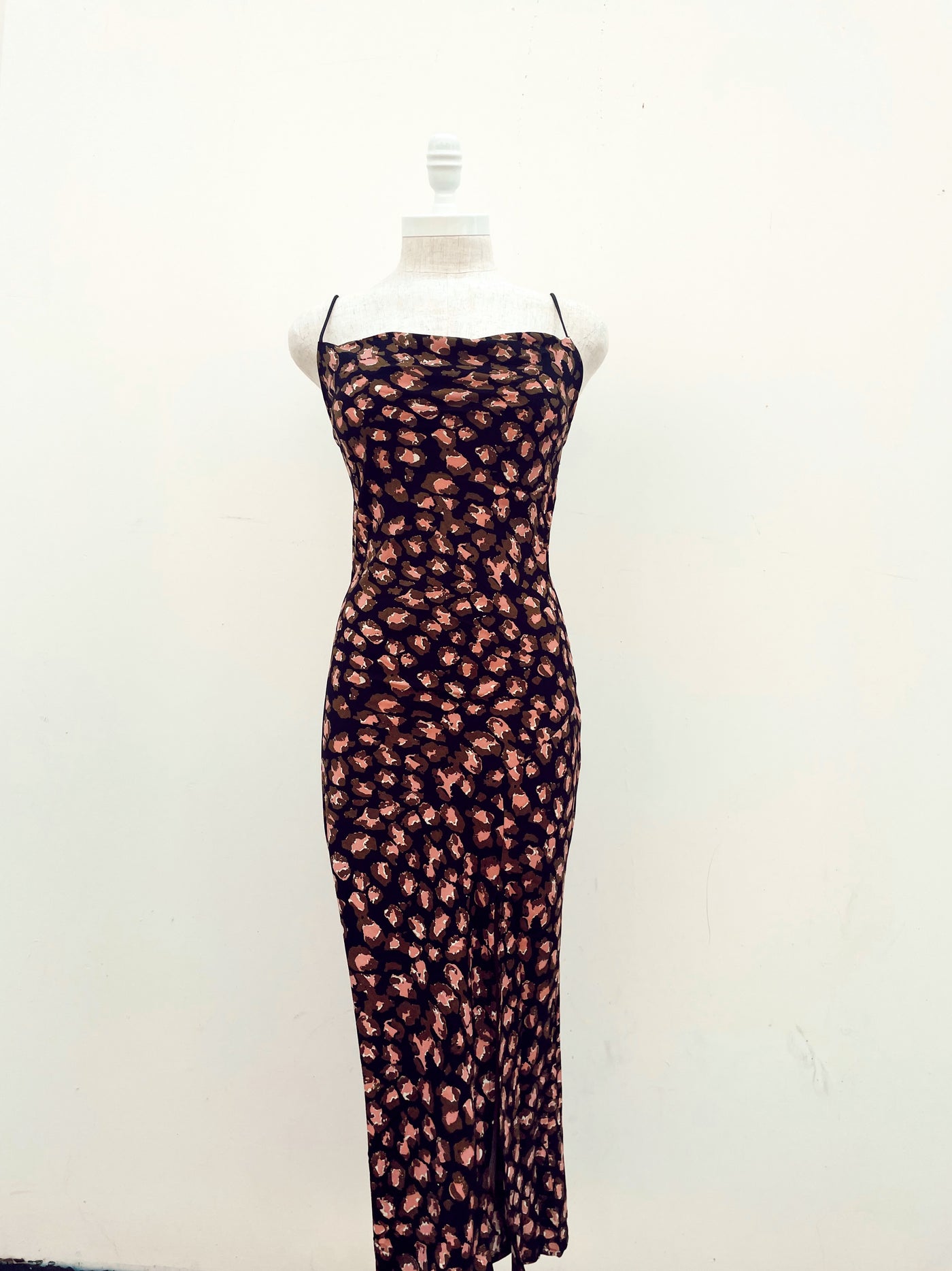 Feeling fearless - Animal Print Cami Midi Dress