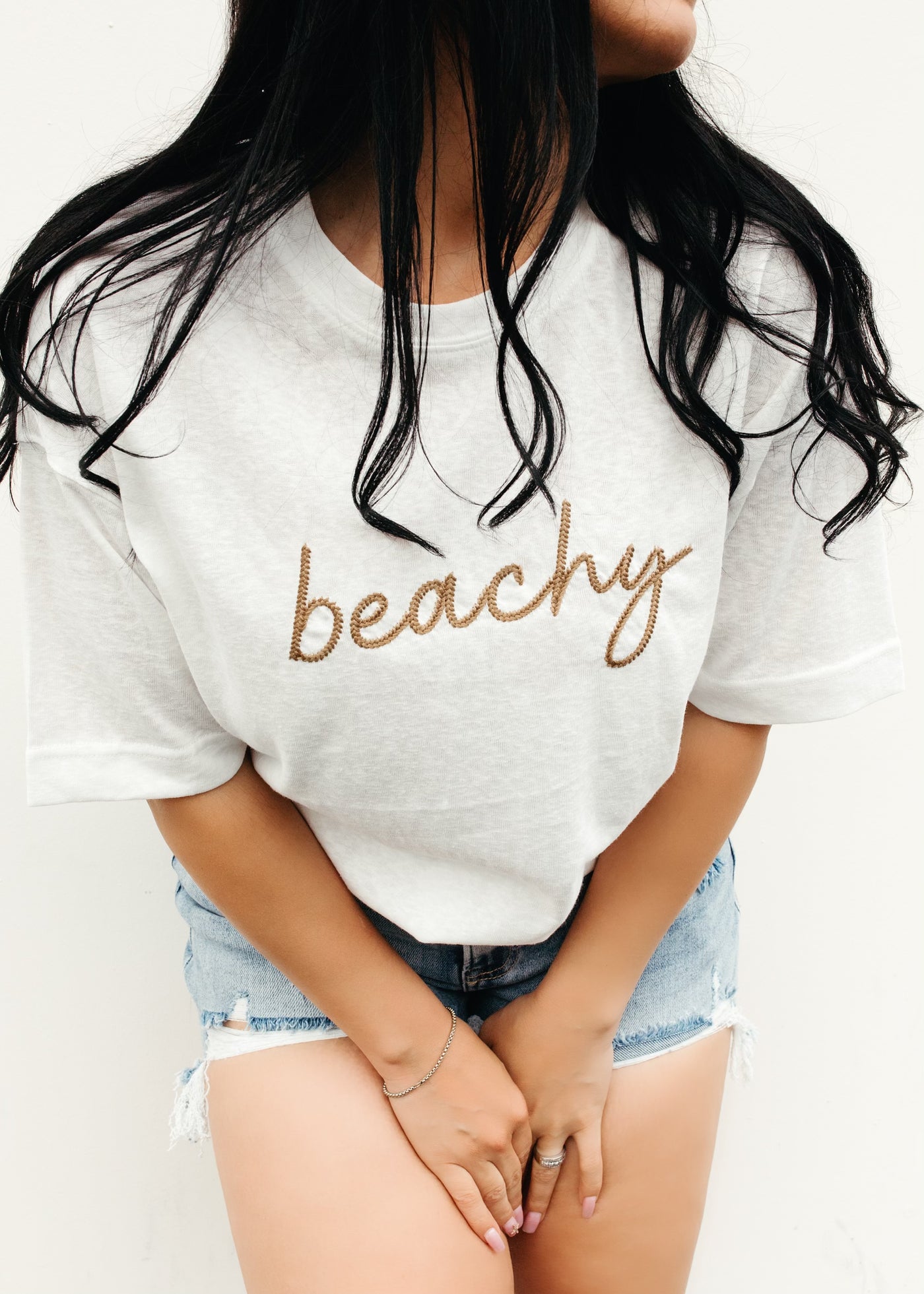 Beachy - Embroidered Oversized Boxy Top