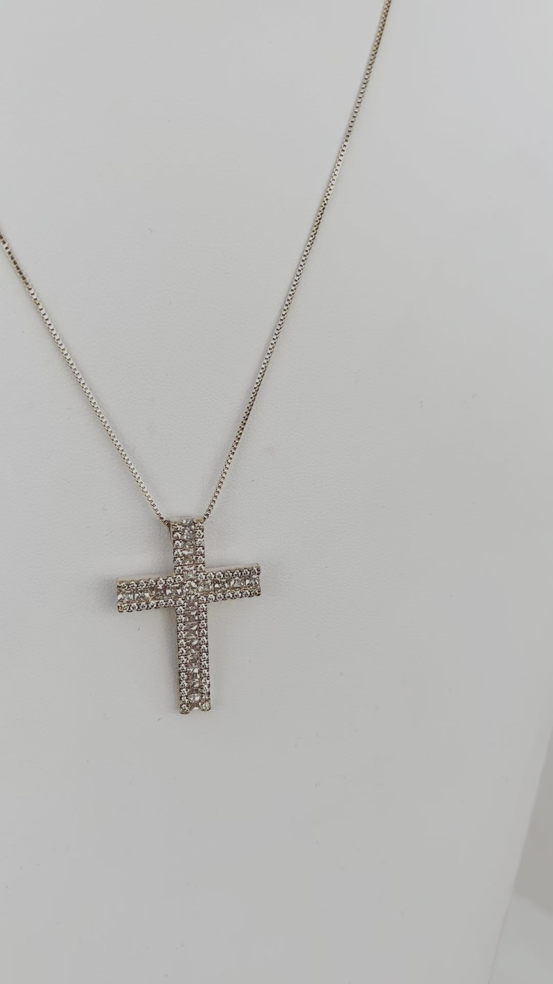 Cross My Heart - Cubic Zirconia Cross Necklace