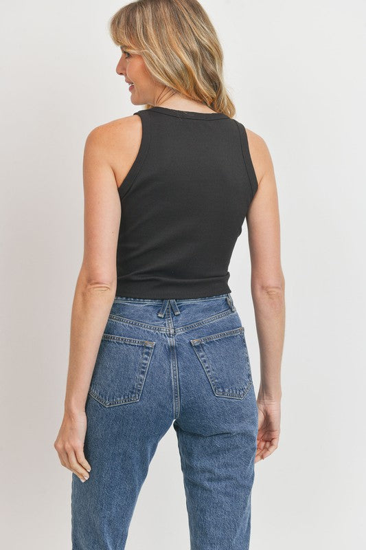 Well Rounded - Round Neck Crop Top