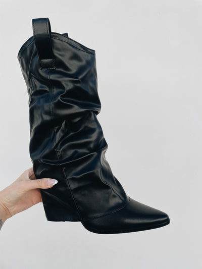 Coleen - Slouchy Fold Down Boots
