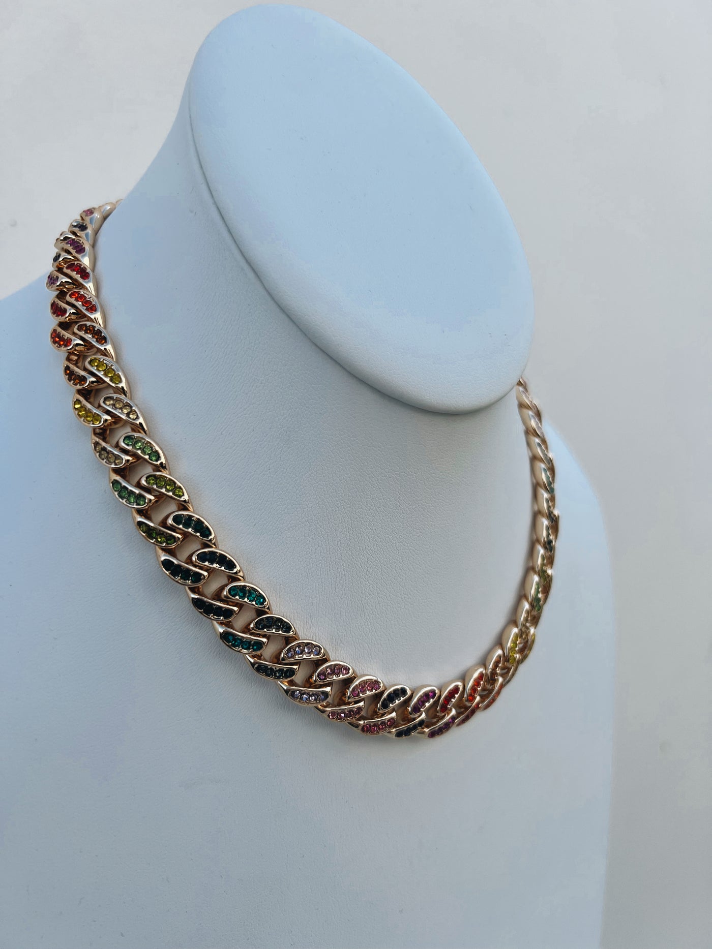 Big Money - Rainbow Pave Chain Necklace