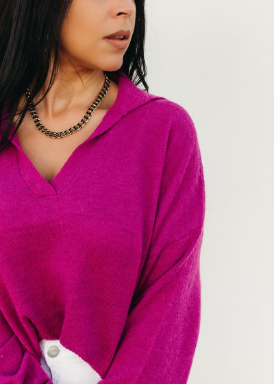 Summer Snuggle - Collared Sweater