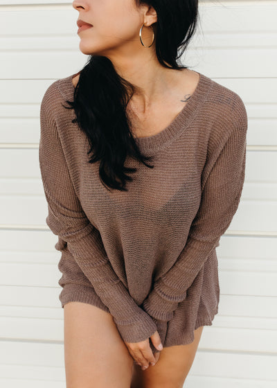In Good Company - Lightweight Cable Knit Sweater