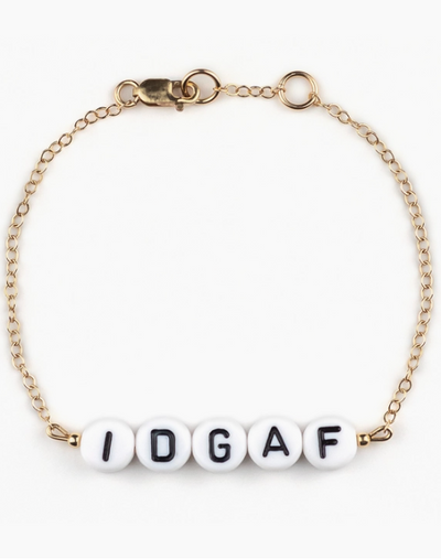 IDGAF - Ryan Porter Letter Bracelet