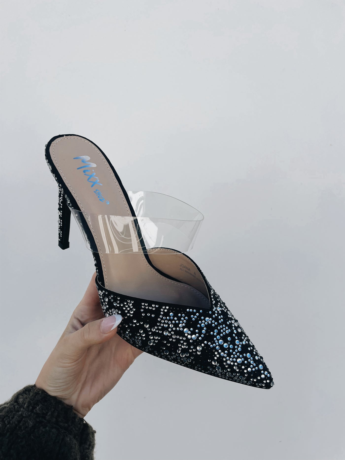 Joana - Pointed Bedazzled Heels