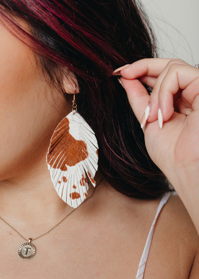 Rio - Dangle Feather Earrings