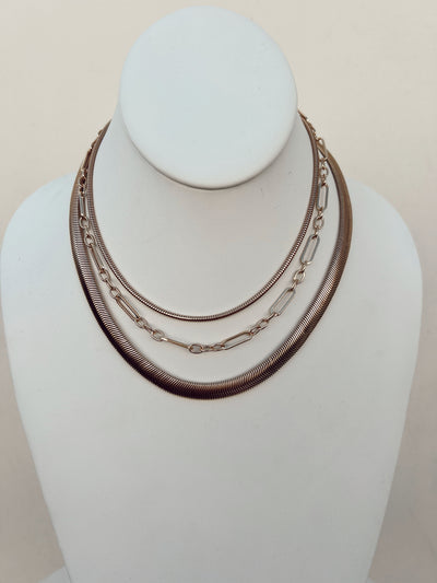 Dripping In Layers - Layered Necklace